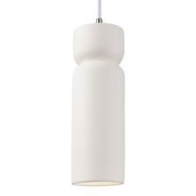 Justice Design Group CER-6510-BIS-NCKL-WTCD - Tall Hourglass Pendant