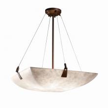 Justice Design Group CLD-9642-25-DBRZ - 24" Pendant Bowl w/ Tapered Clips