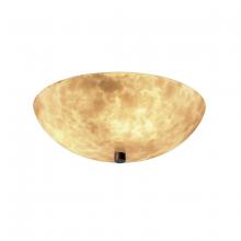 Justice Design Group CLD-9671-35-DBRZ - 18" Semi-Flush Bowl w/ GU24-LED Lamping