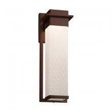 Justice Design Group FSN-7544W-WEVE-DBRZ - Pacific Large Outdoor LED Wall Sconce