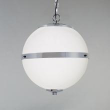Justice Design Group FSN-8040-OPAL-NCKL - Imperial 17" Hanging Globe