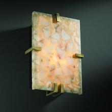 Justice Design Group ALR-5551-NCKL - Clips Rectangle Wall Sconce (ADA)