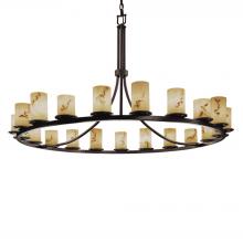 Justice Design Group FAL-8716-10-DBRZ-LED21-14700 - Dakota 21-Light 1-Tier Ring LED Chandelier