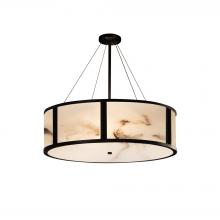 Justice Design Group FAL-9547-MBLK - Tribeca 48" Drum Pendant