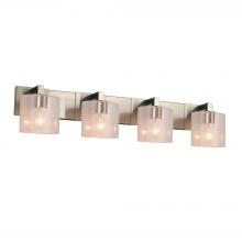 Justice Design Group FSN-8924-30-SEED-NCKL-LED4-2800 - Modular 4-Light LED Bath Bar