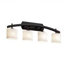 Justice Design Group FSN-8594-15-WEVE-MBLK - Archway 4-Light Bath Bar