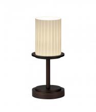 Justice Design Group FSN-8798-10-MROR-DBRZ - Dakota 1-Light Table Lamp (Short)
