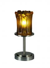 Justice Design Group GLA-8798-16-WHTW-NCKL - Dakota 1-Light Table Lamp (Short)