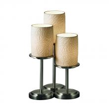 Justice Design Group POR-8797-10-BANL-NCKL - Dakota 3-Light Table Lamp