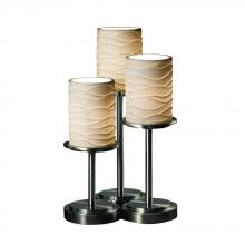 Justice Design Group POR-8797-10-WAVE-DBRZ - Dakota 3-Light Table Lamp