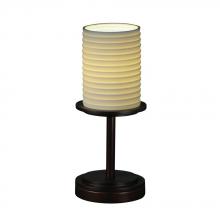 Justice Design Group POR-8798-10-WFAL-MBLK - Dakota 1-Light Table Lamp (Short)