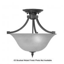 International 13875-53 - Two Light Nickel Bowl Semi-Flush Mount