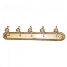 International FX-3020 - Five Light Brass Vanity