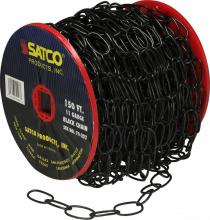 Satco Products Inc. 79/203 - 11 Gauge Chain; Black Finish; 50 Yards (150 Feet) To Reel; 1 Reel To Master 15lbs Max