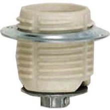 Satco Products Inc. 80/1075 - Keyless Threaded Porcelain Socket With Cap And Ring; 1/4 IPS; CSSNP Screw Shell; Glazed; 660W; 250V;