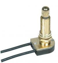 Satco Products Inc. 80/1363 - On-Off Metal Rotary Switch; 1-1/8" Metal Bushing; Single Circuit; 6A-125V, 3A-250V Rating;