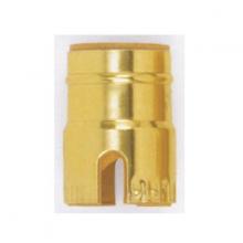 Satco Products Inc. 80/1467 - 3 Piece Solid Brass Shell With Paper Liner; Push Thru; Polished Brass Finish