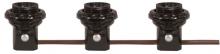 Satco Products Inc. 80/1474 - 3-Light Phenolic Threaded Candelabra Harness Set; 1-1/4" With Shoulder and Phenolic Ring; 6"