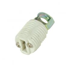 Satco Products Inc. 80/1582 - Threaded G-9 Porcelain Socket; Push-In Terminals; 1/8 IP Hickey Inside Extrusion; Double Leg; 660W;