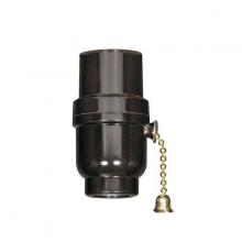 Satco Products Inc. 80/1638 - Brass 3-Way Pull Chain 1/8 IP Cap w/Metal Bushing Less Set Screw