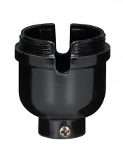 Satco Products Inc. 80/2201 - 1/8 IP Cap Only; Phenolic; 1/2 Uno Thread; With Set Screw; For Push Thru With Plastic Bushing