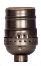 Satco Products Inc. 80/2250 - Short Keyless Socket; 1/8 IPS; Aluminum; Antique Brass Finish; 660W; 250V