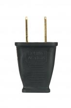Satco Products Inc. 80/2408 - Polarized Plug; Black; 2 Pole; 2 Wire; 15A; 125V