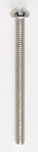 Satco Products Inc. 90/029 - Steel Round Head Slotted Machine Screw; 8/32; 2" Length; Nickel Plated Finish
