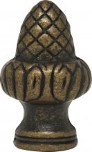 Satco Products Inc. 90/1712 - Acorn Finial; 1-1/2" Height; 1/8 IP; Antique Brass Finish