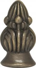 Satco Products Inc. 90/1724 - Bud Finial; 1-3/8" Height; 1/8 IP; Antique Brass Finish