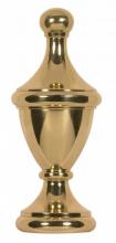Satco Products Inc. 90/1734 - Large Urn Finial; 2-3/4" Height; 1/8 IP; Polished Brass Finish