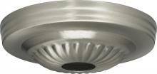 Satco Products Inc. 90/1844 - Ribbed Canopy; Canopy Only; Brushed Nickel Finish; 5" Diameter; 1-1/16" Center Hole