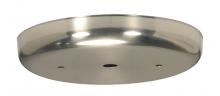 Satco Products Inc. 90/1902 - Contemporary Canopy; Canopy Only; Brushed Nickel Finish; 5-1/4" Diameter; 7/16" Center Hole;