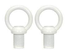 Satco Products Inc. 90/199 - Bath Swag Canopy Kit; White Finish; 5" Diameter; 3- 7/16" Holes; Includes Hardware; 10lbs