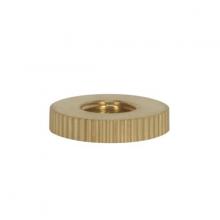 Satco Products Inc. 90/2439 - Knurl Solid Brass Check Ring; 1/8 IP Tapped; 7/8" Diameter