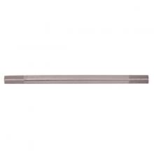 Satco Products Inc. 90/2508 - Steel Pipe; 1/8 IP; Raw Steel Finish; 6" Length; 3/4" x 3/4" Threaded On Both Ends
