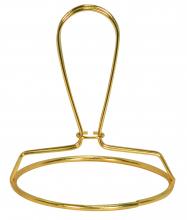 Satco Products Inc. 90/2535 - Bulb Clip; 1/4-27; 3" Diameter Ring With Bulb Clip; Brass Plated Finish