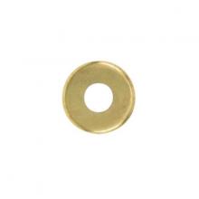 Satco Products Inc. 90/364 - Steel Check Ring; Curled Edge; 1/8 IP Slip; Brass Plated Finish; 1-1/2" Diameter