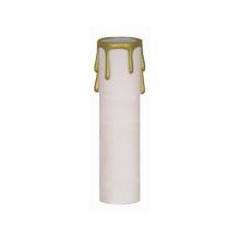 Satco Products Inc. 90/369 - Plastic Drip Candle Cover; White Plastic With Gold Drip; 1-3/16" Inside Diameter; 1-1/4"