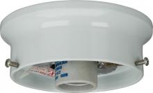 Satco Products Inc. 90/431 - 4" Wired Holder; White Finish; Includes Hardware; 60W Max