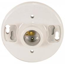 Satco Products Inc. 90/445 - Medium baseGlazed Porcelain Ceiling Receptacle; Screw Terminals; 4-3/8" Diameter; 660W; 250V