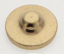 Satco Products Inc. 90/625 - Flat Brass Knob; 1/8 IP; Burnished And Lacquered Brass