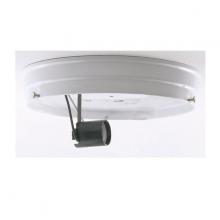 Satco Products Inc. 90/686 - 6" 1-Light Ceiling Pan; White Finish; Includes Hardware; 60W Max