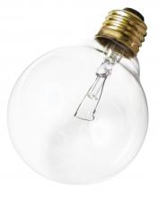 Satco Products Inc. A3644 - 40 Watt G25 Incandescent; Clear; 2500 Average rated hours; 300 Lumens; Medium base; 220 Volt