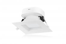 Satco Products Inc. S11700 - 7 watt LED Direct Wire Downlight; 4 inch; 2700K; 120 volt; Dimmable; Square
