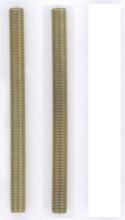 Satco Products Inc. S70/605 - 2 Steel Nipples; 1/8 IPS; Running Thread; 5" Length