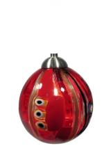 Oggetti Luce 98-18P25 - PERLE GLOBE, RED RIBBON (SHADE ONLY)