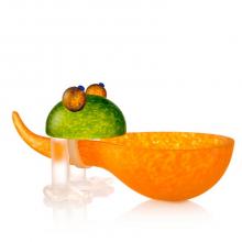 Oggetti Luce 24-01-36 - sST/ FROSCH, frog bowl, orange