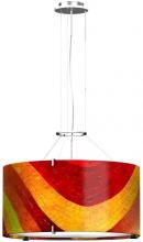 Oggetti Luce 70-2311 - MOSAIC ROUND 24", WAVE RED, SN
