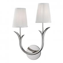 Hudson Valley 9402L-PN - 2 LIGHT LEFT WALL SCONCE